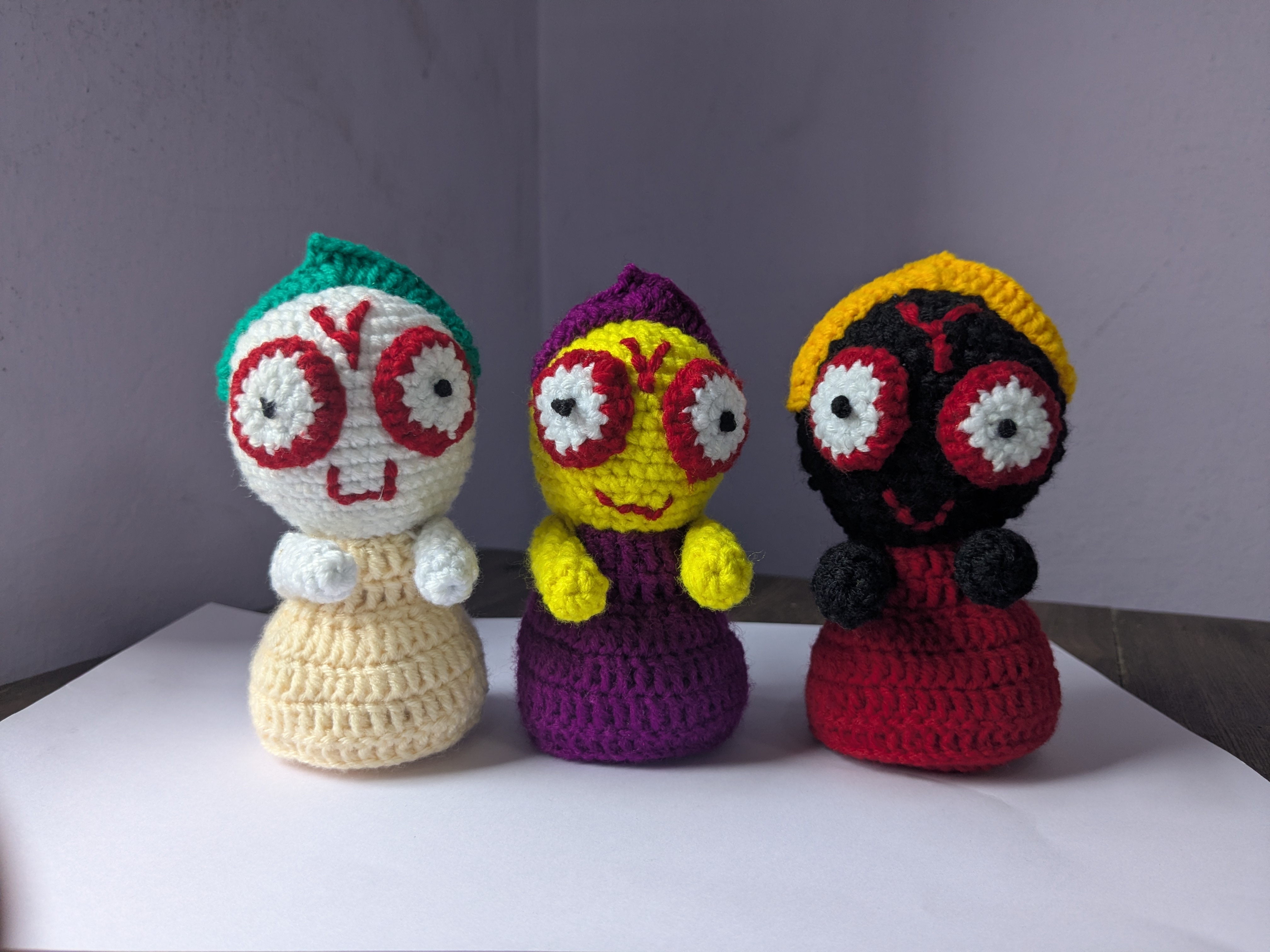 Crochet Jagannath, Balaram, Subhadra